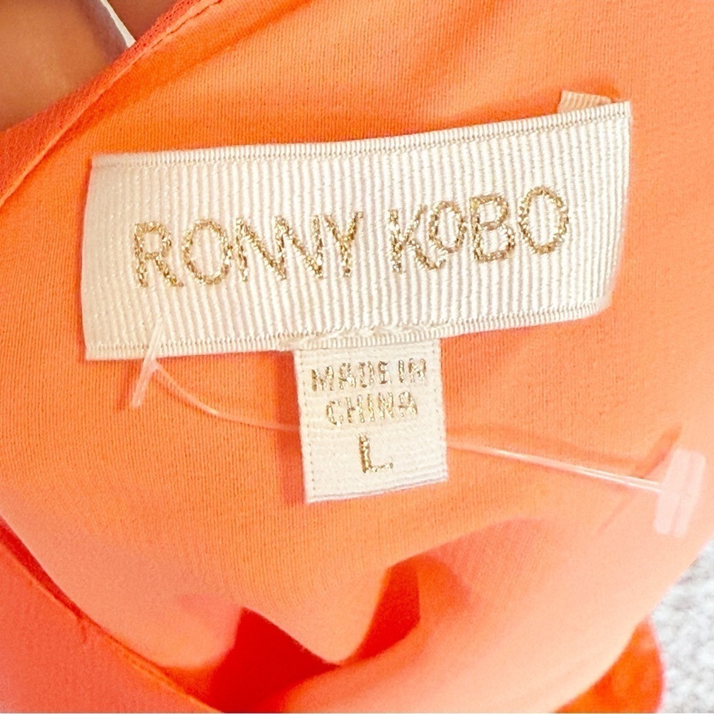 NWT Ronny Kobo Jackie Silk Dress L - Picture 15 of 15
